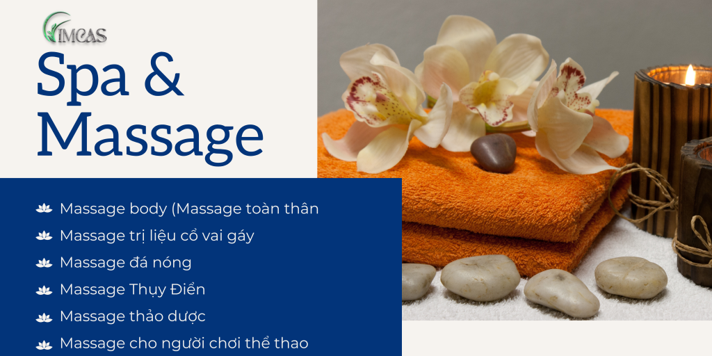 CÁC DỊCH VỤ MASSAGE TẠI IMCAS SPA